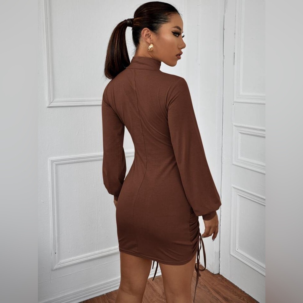 ‼️Brown mock neck dress‼️ - Picture 6 of 7
